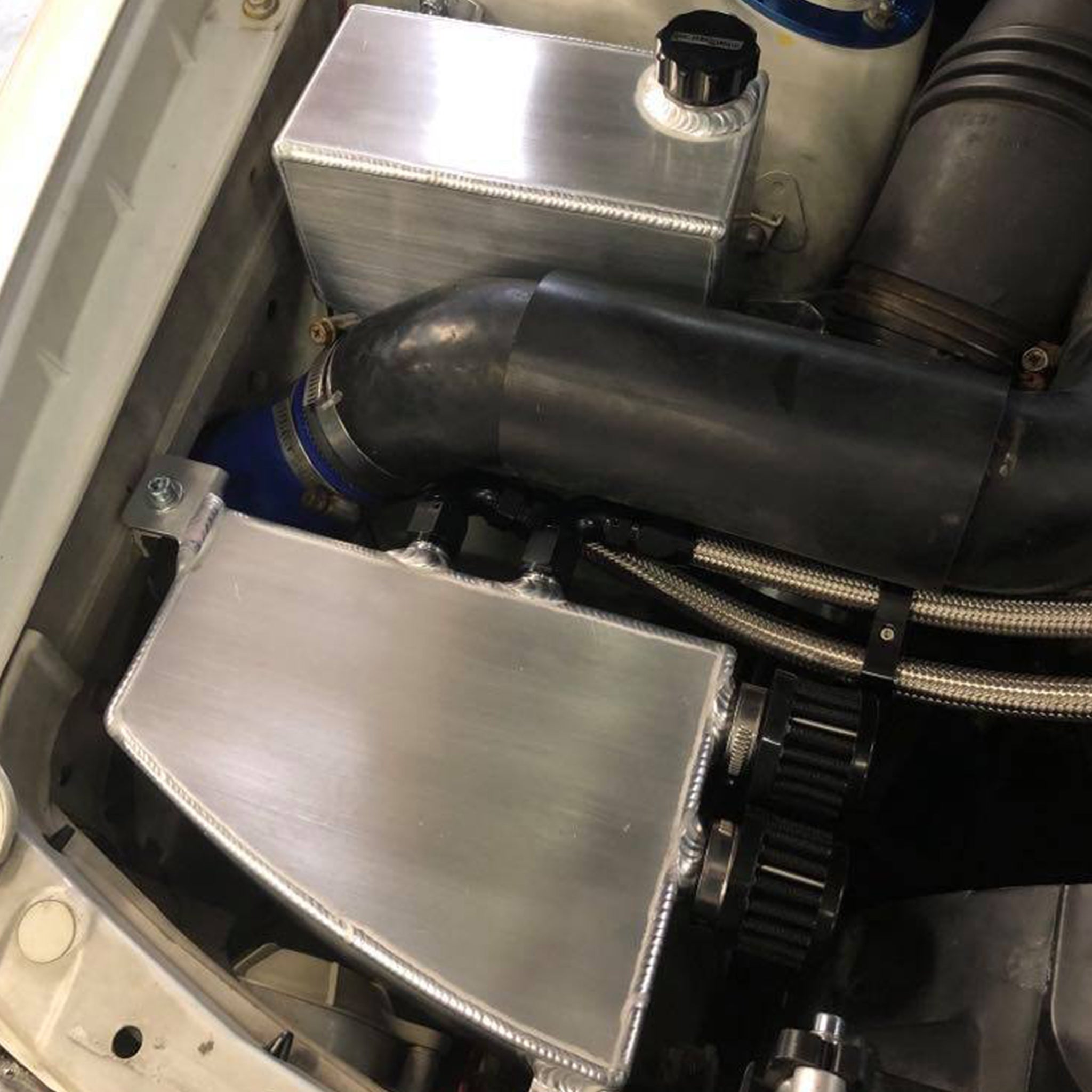 Vinny Fab JZX100 Radiator Overflow Tank | Alloy Bolt-On Upgrade