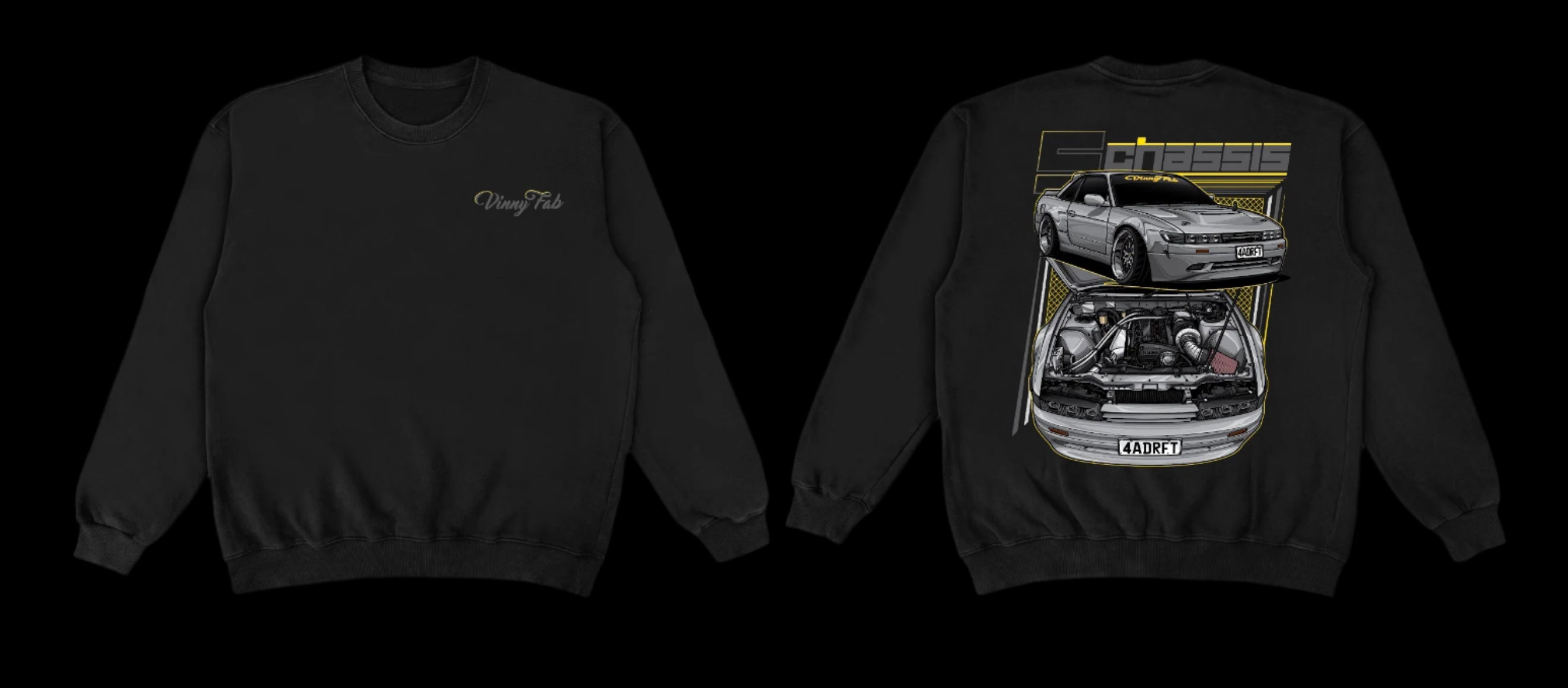 Vinny Fab Nissan Silvia S13 Crewneck