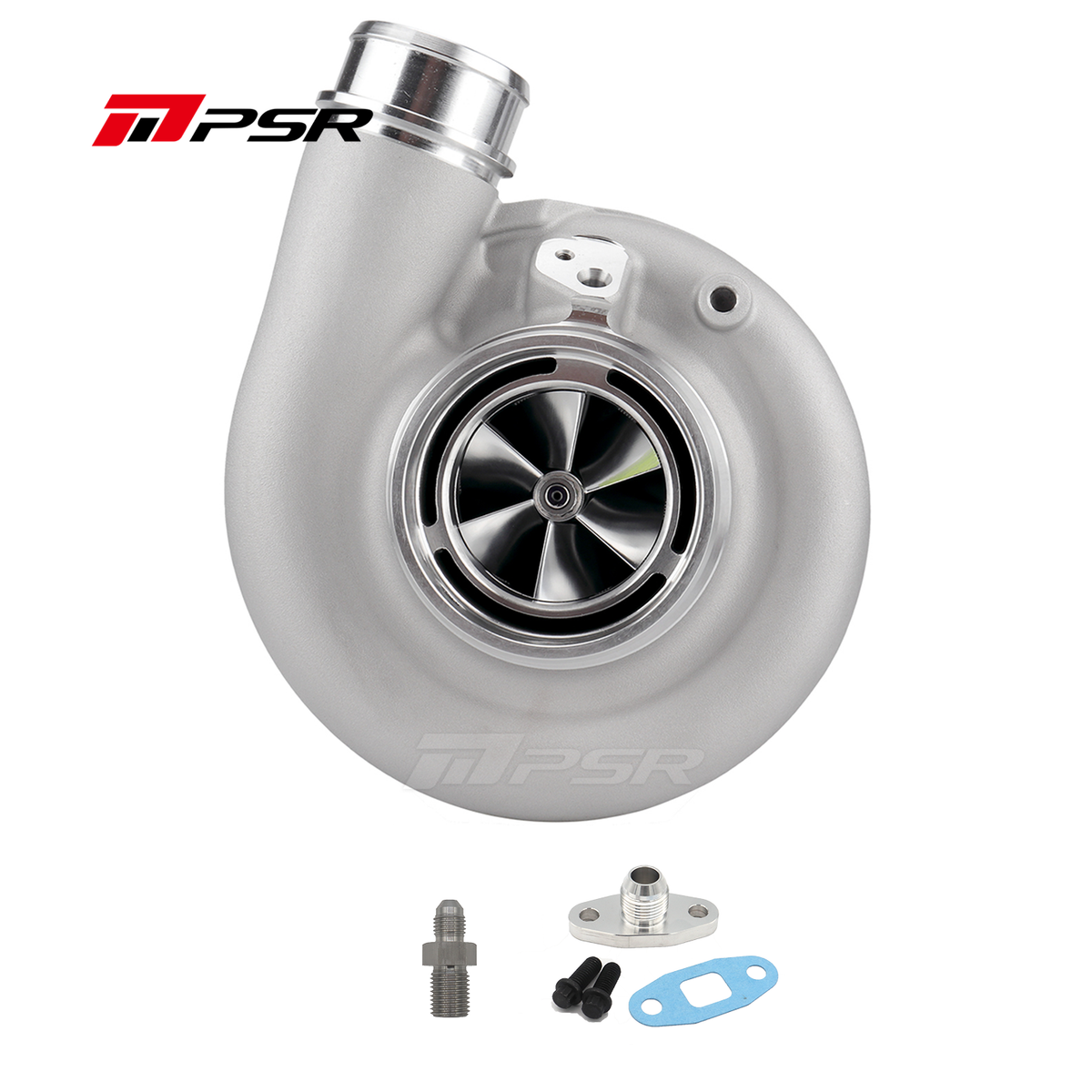 PULSAR Billet 363D 366D 369D DUAL CERAMIC BALL BEARING Turbo with 90° Elbow Outlet Compressor