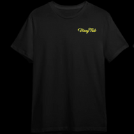 VINNY FAB BLACK TSHIRT WITH GAS STATION DESIGN - FRONT