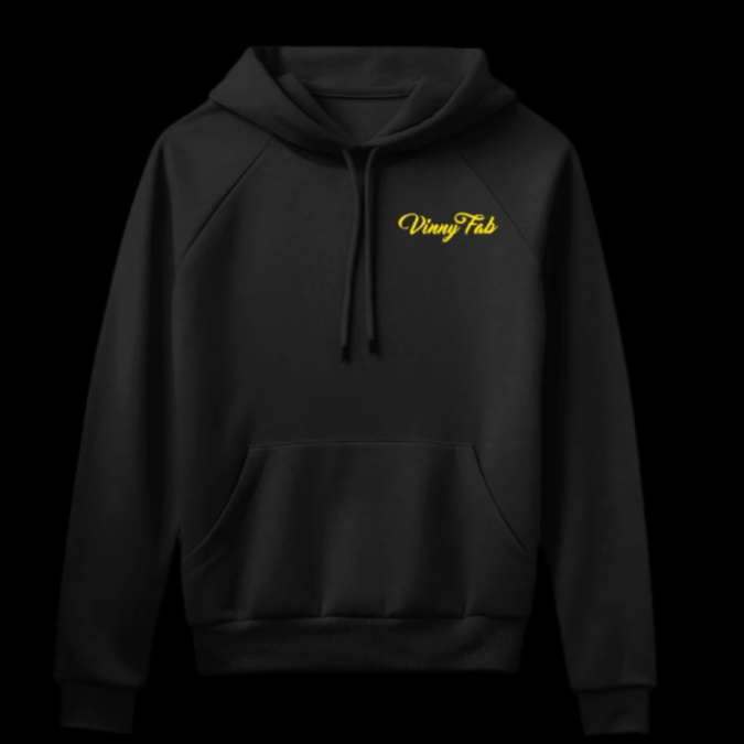 VINNY FAB BLACK TSHIRT MAZDA RX7 YELOW MAZDA DESIGN FRONT