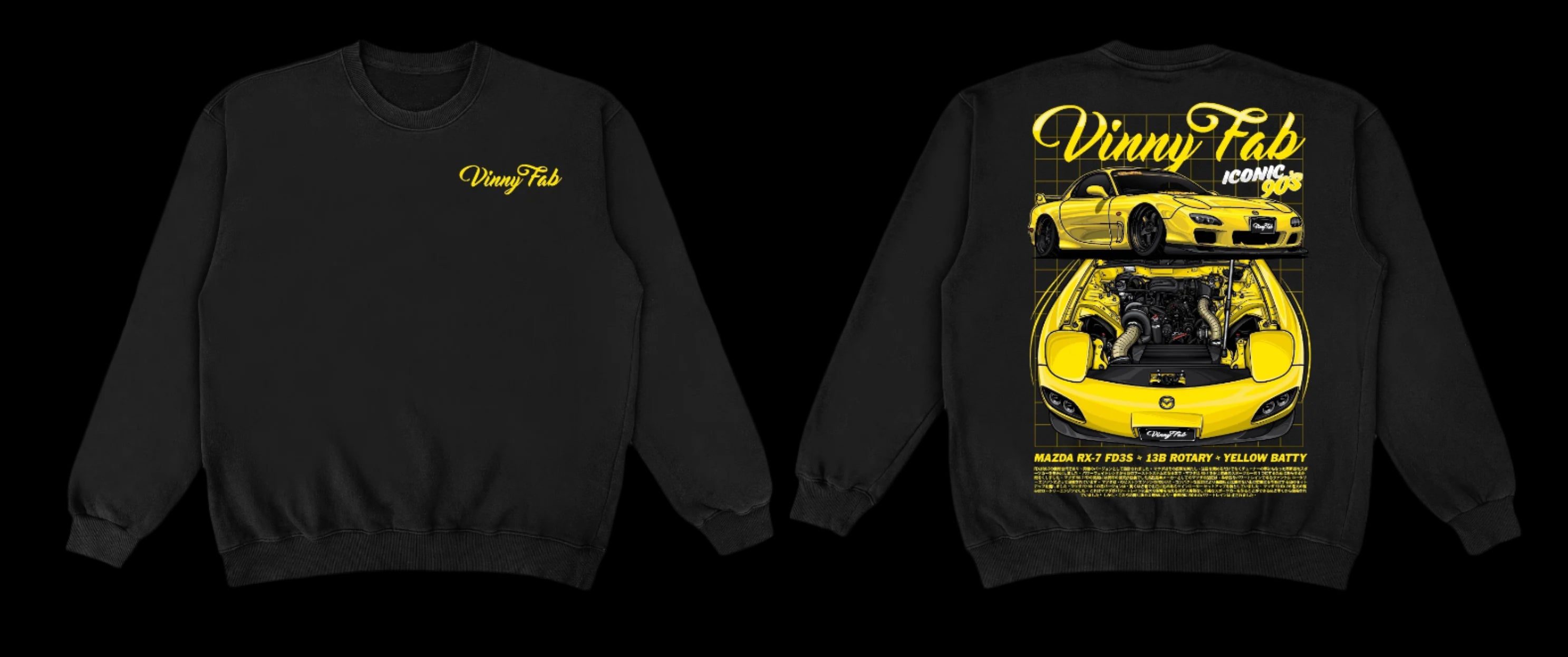 Vinny Fab RX-7 Crewneck