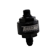 Billet Turbo Oil Feed Filter 44um -4AN to -4AN ORB - Black