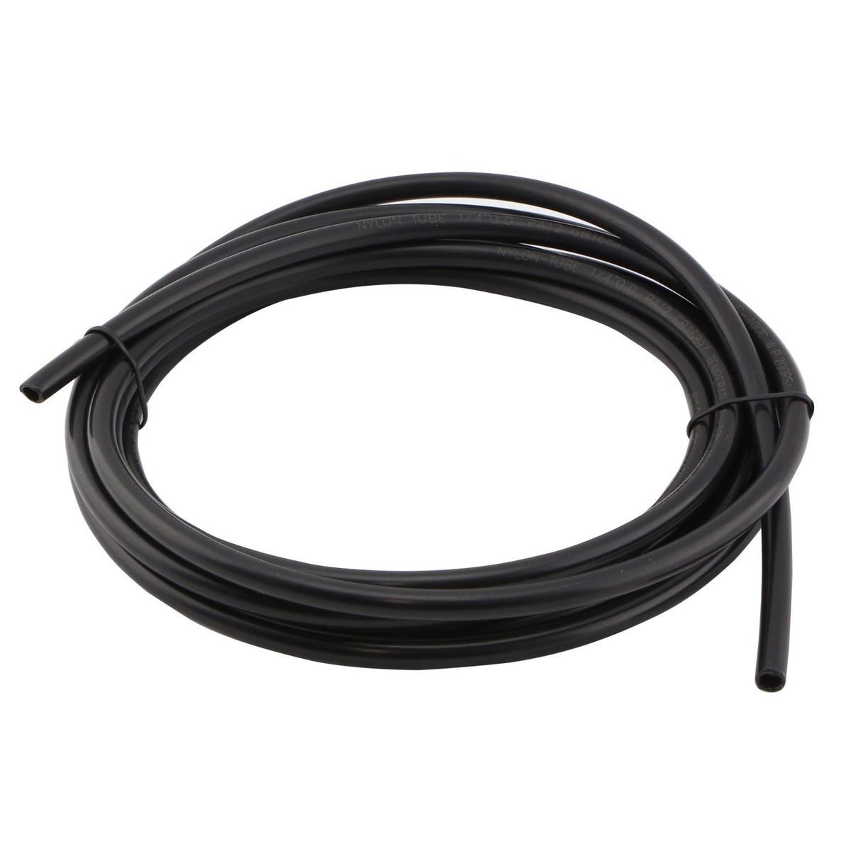 Nylon Tubing 1/4" / 6mm - Black - 3m length