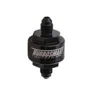 Billet Turbo Oil Feed Filter 44um -3AN - Black