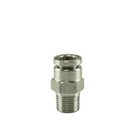 1/8" NPT to 1/4" PTC Straight - Pushloc Fitting Stainless Steel