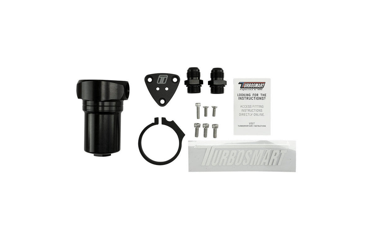Fuel Filter Canister 10um 10AN Black