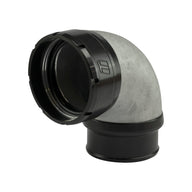 LockSleeve Turbo Adapter Compressor Outlet 2.50" to 90 Elbow Hose Barb 2.50"