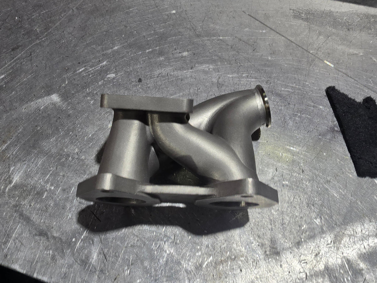 FC3S RX-7 T4 Twin Scroll Turbo Manifold - Single Wastegate, photo 6