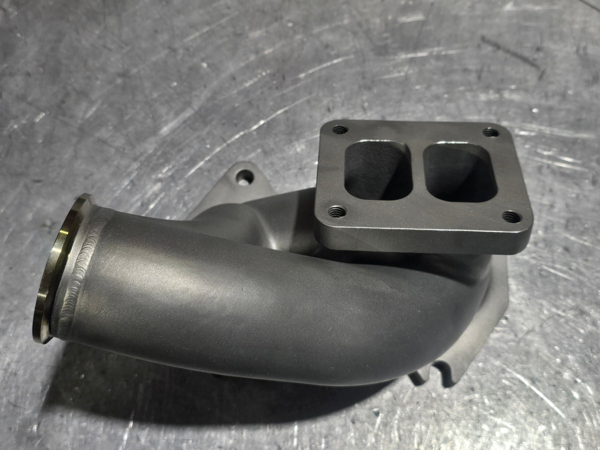 FC3S RX-7 T4 Twin Scroll Turbo Manifold - Single Wastegate, photo 2