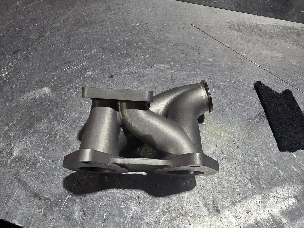 FC3S RX-7 T4 Twin Scroll Turbo Manifold - Single Wastegate, photo 7