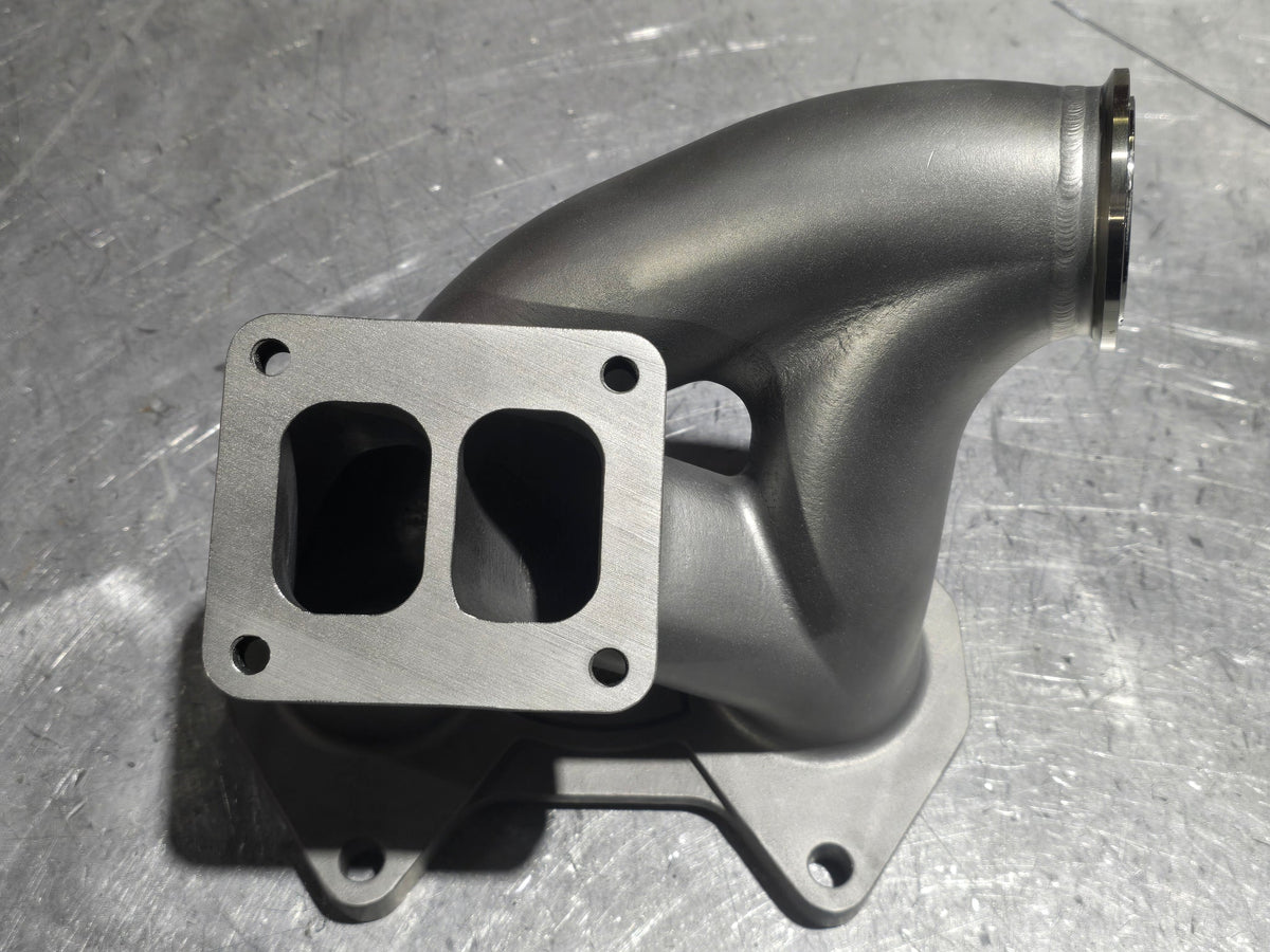 FC3S RX-7 T4 Twin Scroll Turbo Manifold - Single Wastegate, photo 3