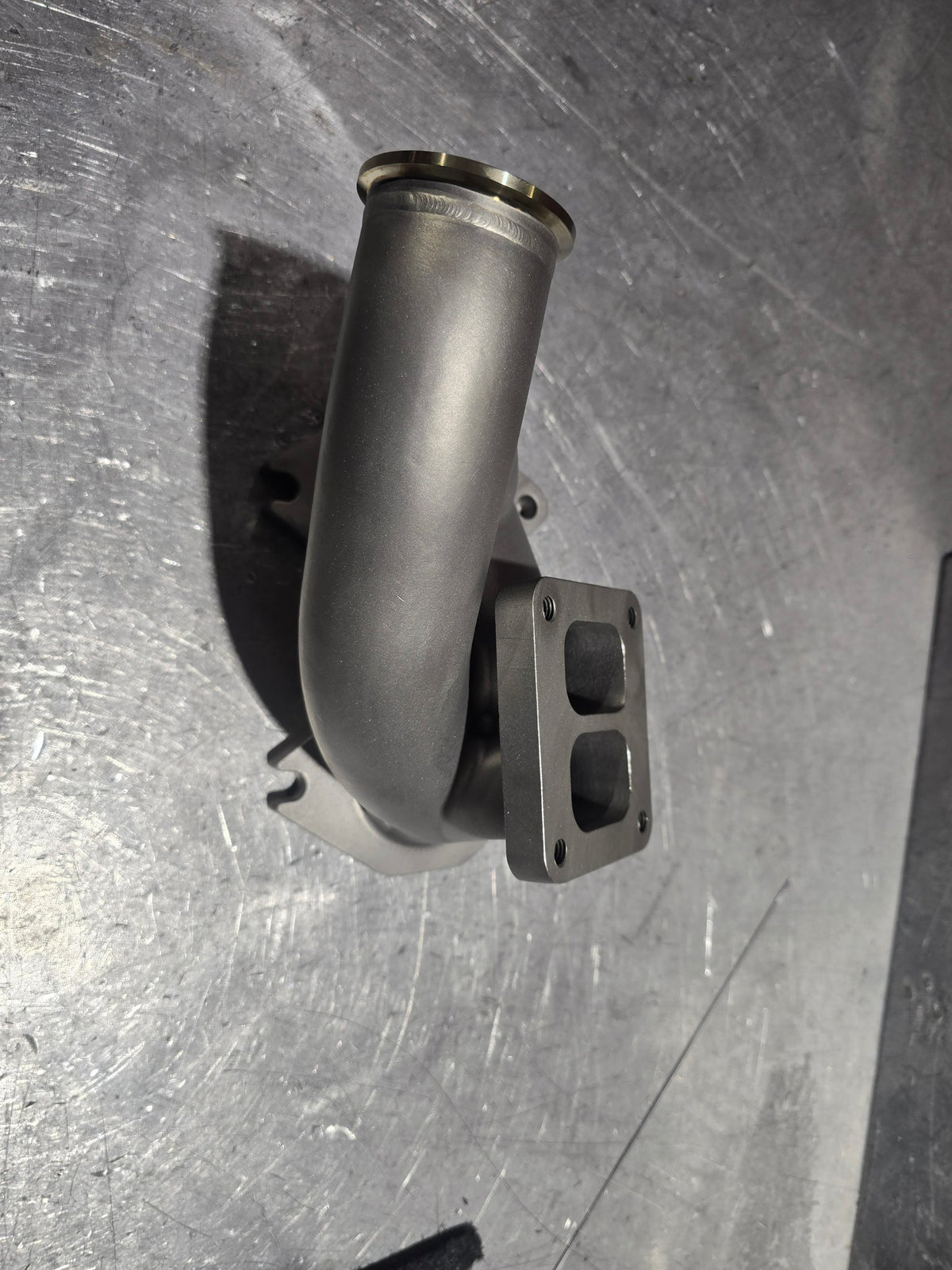 FC3S RX-7 T4 Twin Scroll Turbo Manifold - Single Wastegate, photo 9