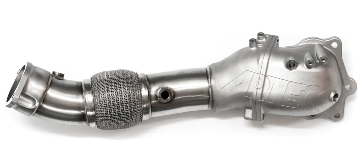 ARTEC Performance Mitsubishi Evo 10 4B11 4" Cast Outlet O2 Housing Dump Pipe - 3" 2 Bolt Outlet